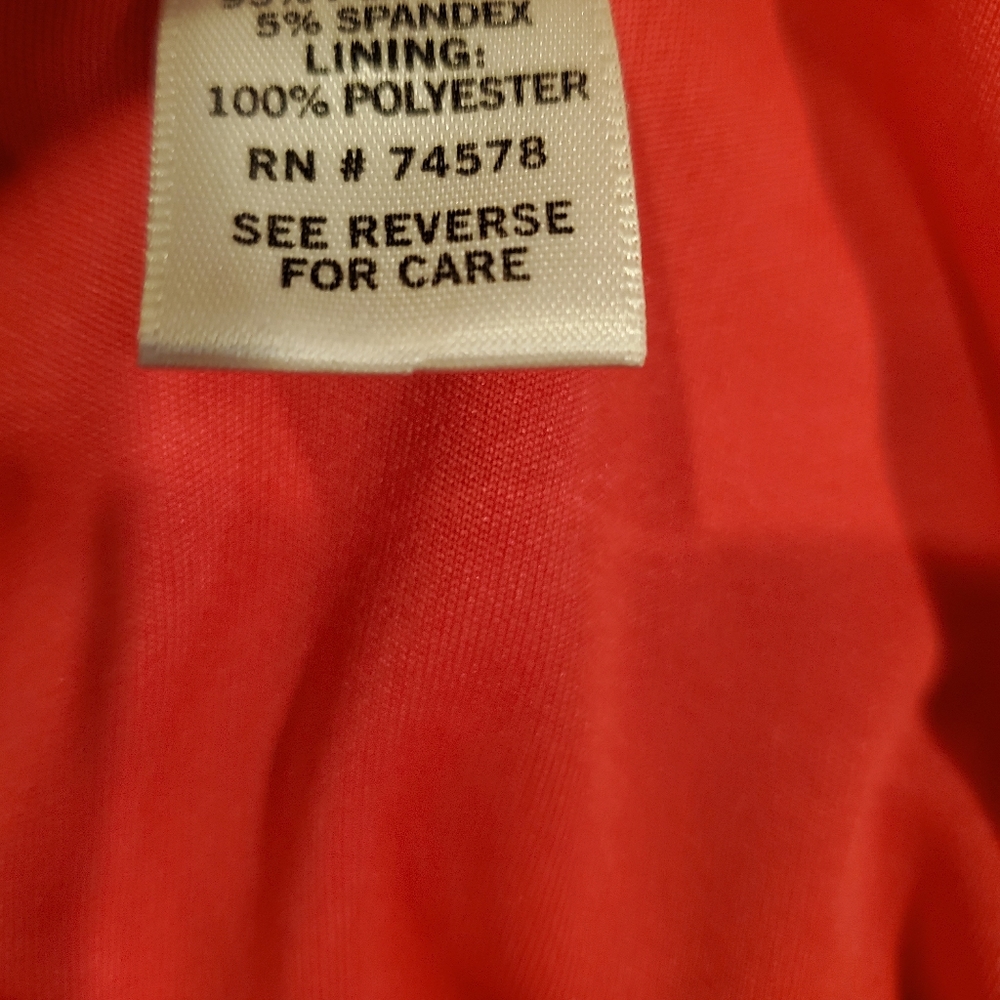 Cache designer brand RED dress contour bodycon with bead detailing / zipper, S - Picture 4 of 14